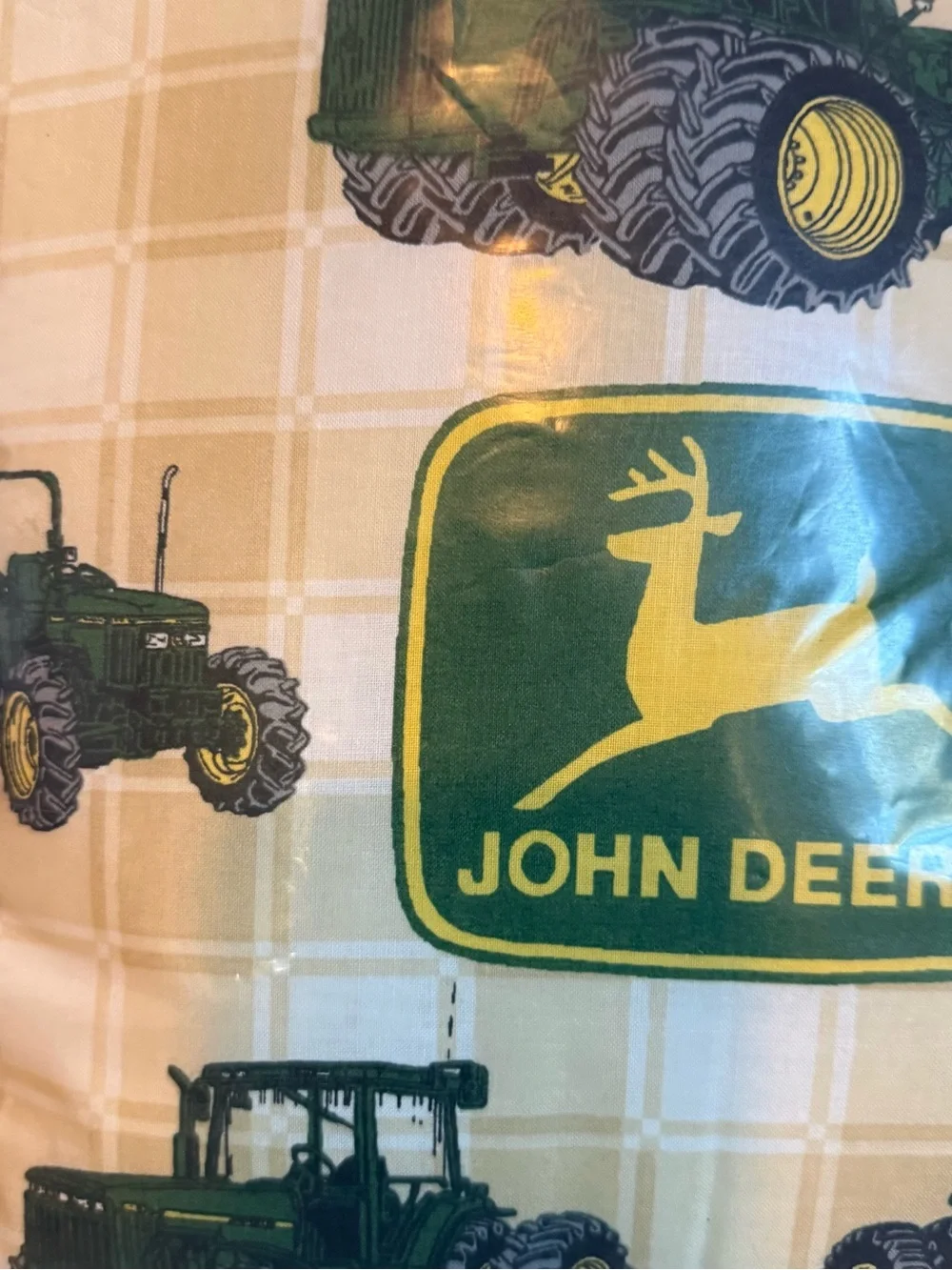 John Deere decorative throw
